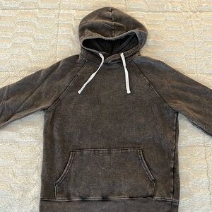 Size medium brownish gray hooded sweatshirt